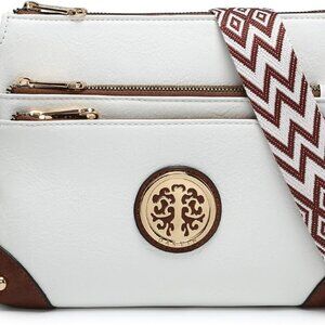 Crossbody Purses for Women Trendy Multi Pockets Shoulder Bag Medium Handbags wit